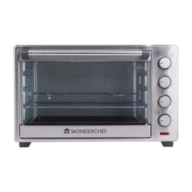 Wonderchef 60L Stainless Steel Silver 6 Stage Heat Selection Oven Toaster Griller, 63152804
