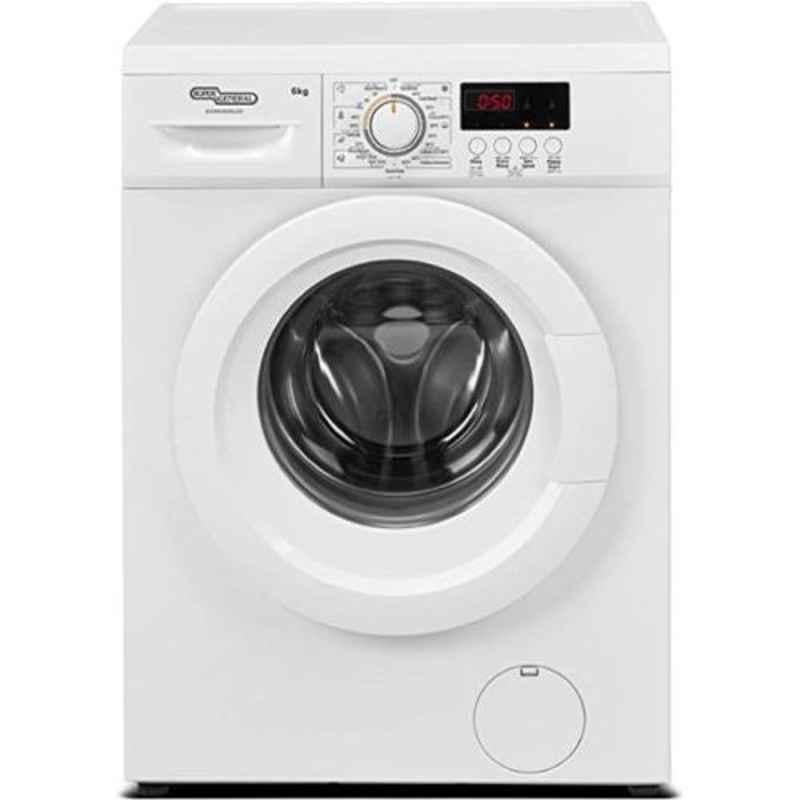 Super General 6kg White Front Load Washing Machine, SGW6200NLED