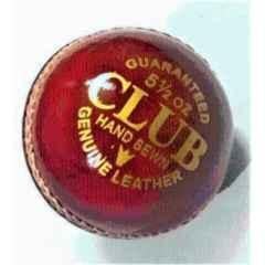 Mturbo Premium Best Quality CLUB GENUINE LEATHER BALLS 2 PART Cricket Leather Ball (Standard Red, Yellow)