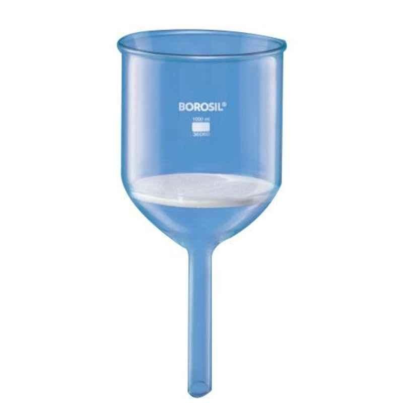 Borosil 1000ml Buchner Funnel with Sintered Disc, Porosity Grade: 3, 3606729