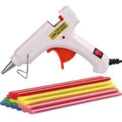 Bandook 20W White Glue Gun with 25 Pcs Fluorescent Glue Sticks
