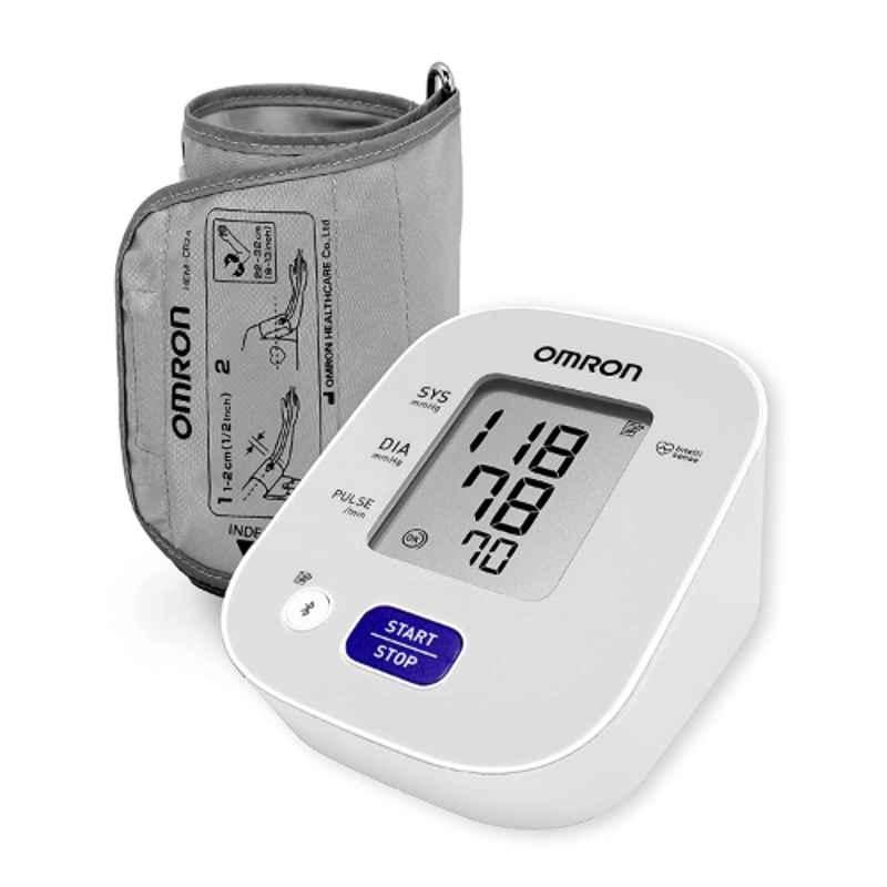 Omron HEM 7143T1 Digital Bluetooth Blood Pressure Monitor with Cuff Wrapping Guide &  Intellisense Technology