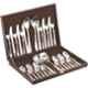 Steel Edge 28 Pcs Stainless Steel Diamond Cutlery Set with Box