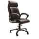 Caddy PU Leatherette Brown Adjustable Office Chair with Back Support, DM 929