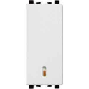 Schneider Electric ZENcelo 16-20A 1 Way White Full-Flat Way Switch with On-Indicator, IN8401/16