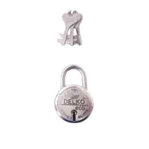 DELKO Eco 50mm 6 Lever Round Padlock with 3 Keys, DPE-0102 (Pack of 5)