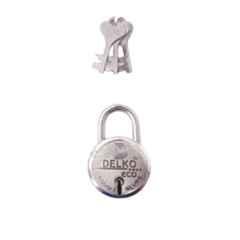 DELKO Eco 50mm 6 Lever Round Padlock with 3 Keys, DPE-0102 (Pack of 5)