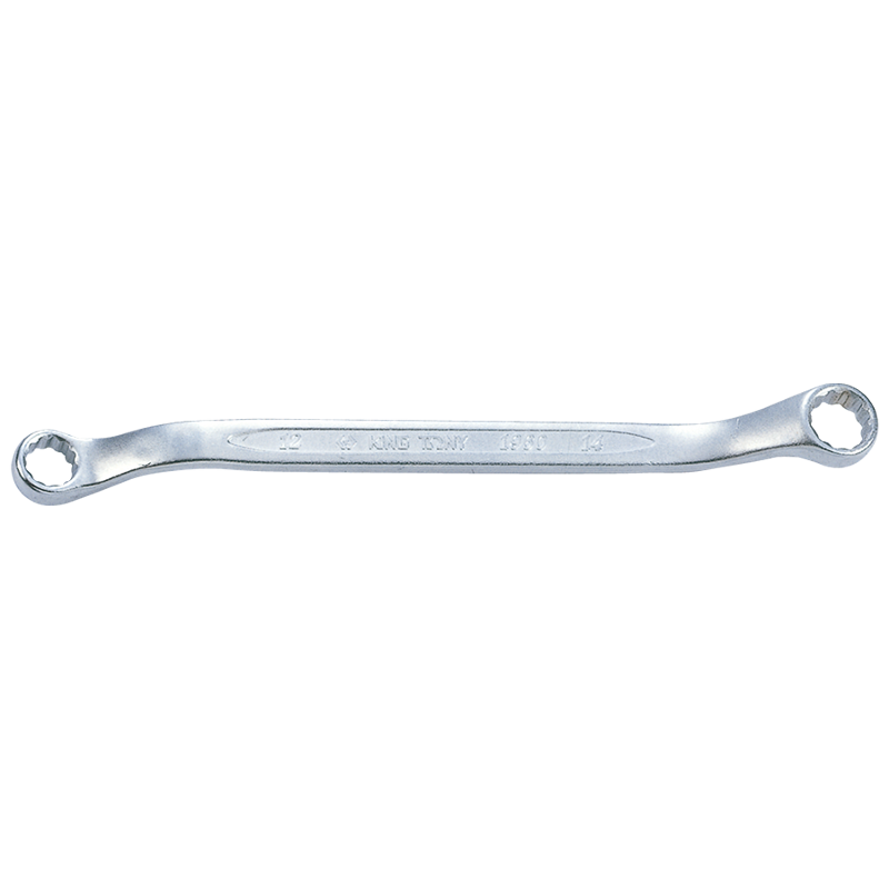 King Tony 18x19mm Chrome Plated Offset Ring Wrench, 19601819