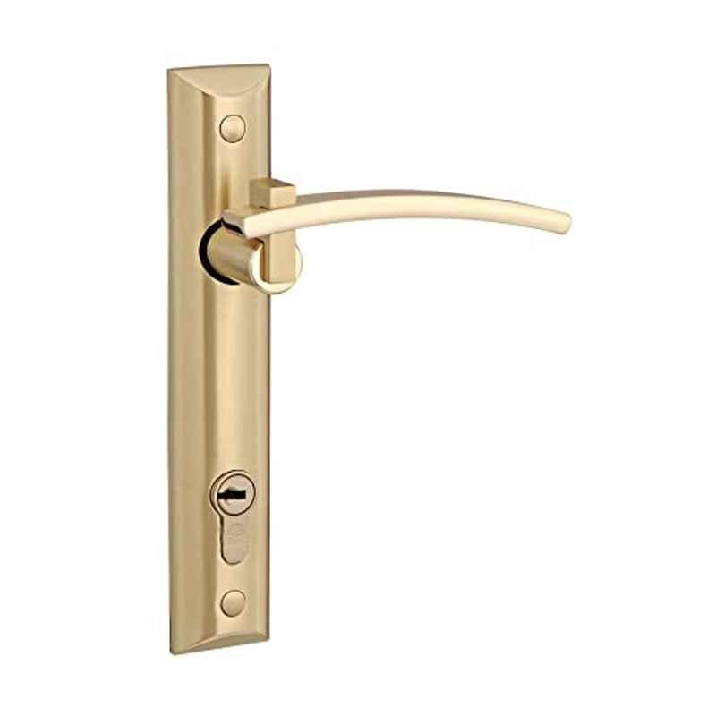 Bonus Olive1 75mm Brush Brass One Side Key Mortice Lock Set