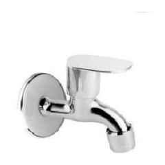IRIS Opal Stainless Steel Chrome Finish Bib Cock with Wall Flange