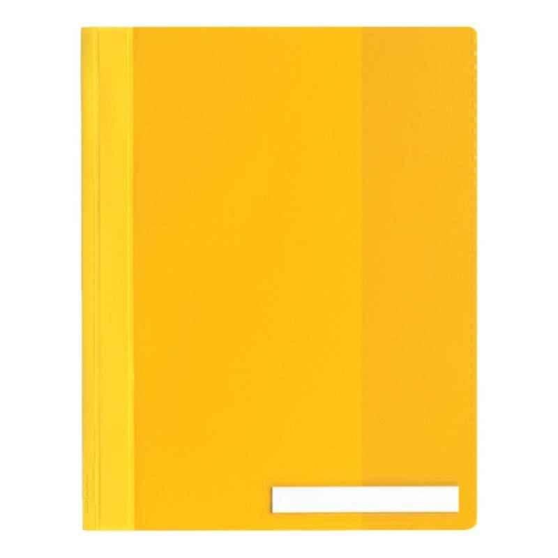 Durable 2510-04 A4 Yellow extra wide Clear View Folder with pocket