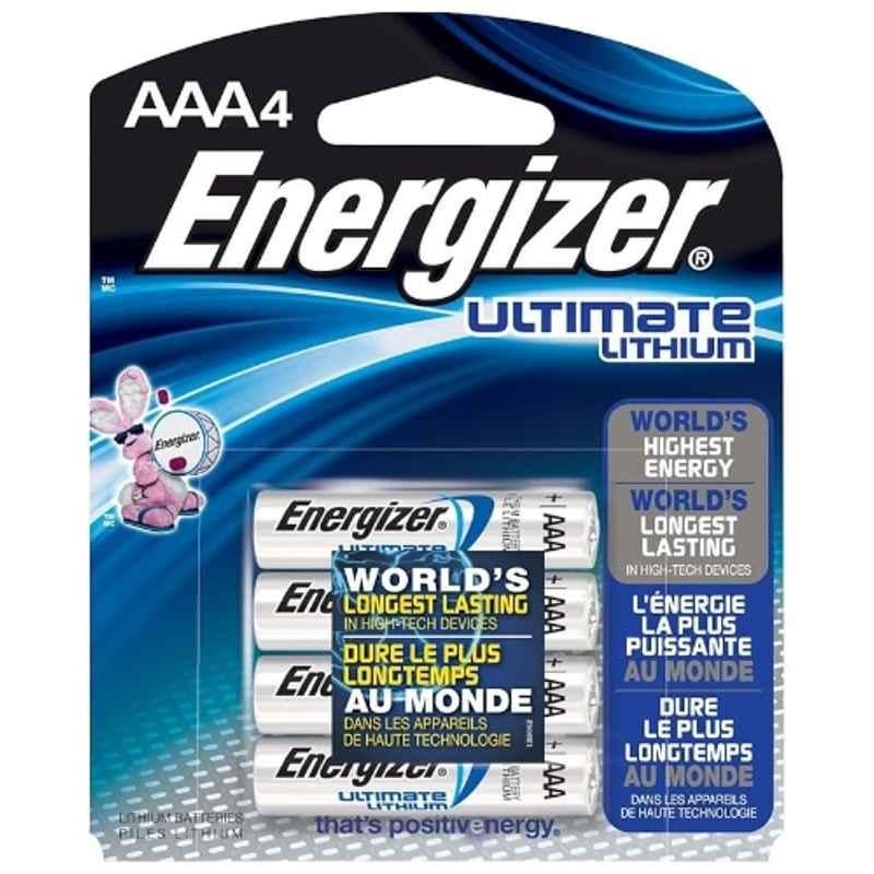 Energizer Ultimate 1.5V Lithium Battery Cell, 3103BR (Pack of 4)