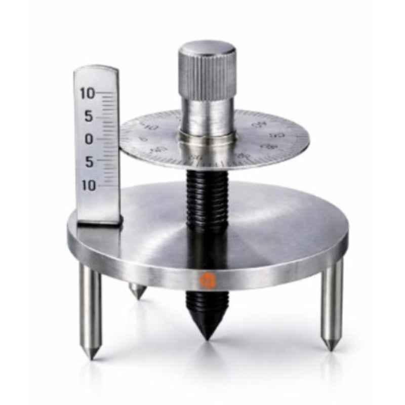 Harrison Enterprises Double Disc Brass Spherometer for Physics Lab