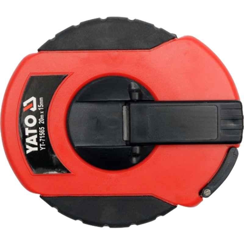 Yato 20m 15mm Speed Retracting Fiberglass Measuring Tape, YT-71565