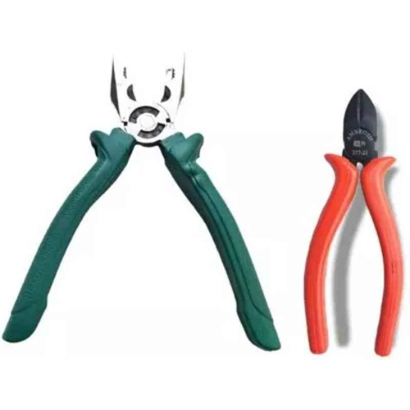 Sky Blue 2 Pcs 7.8 inch Lineman Plier Combo, SBE_PLIER_COMBO_MOD_01191