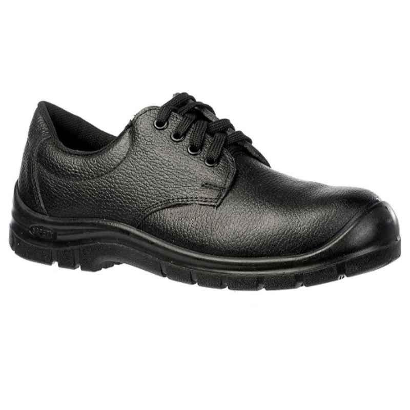 Miller SOH Leather Black Safety Shoes, Size: 42