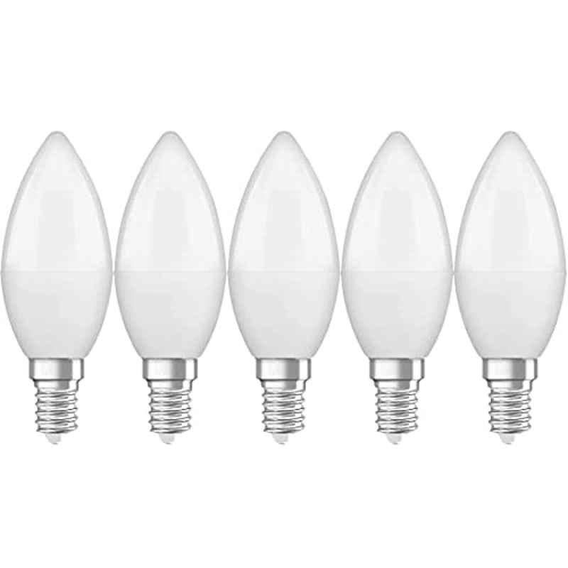 Osram 5.5W 470lm Warm White Candle Bulb LED, 4058075350939 (Pack of 5)