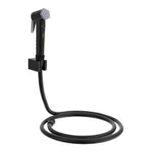 RN Black.1 Health Faucet Set with Hose Pipe & Wall Holder for Toilet Cleaning