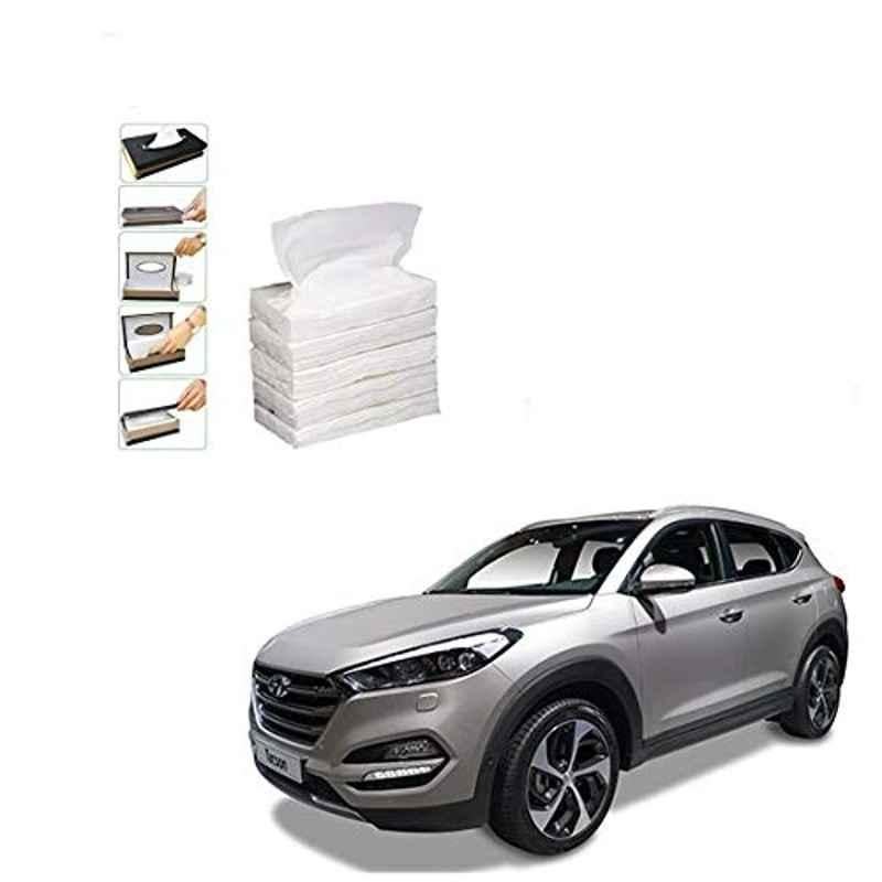 Kozdiko 100 Pulls Dispenser Box Refiller Tissue Paper with 200 Sheets for Hyundai Tucson (Pack of 5)