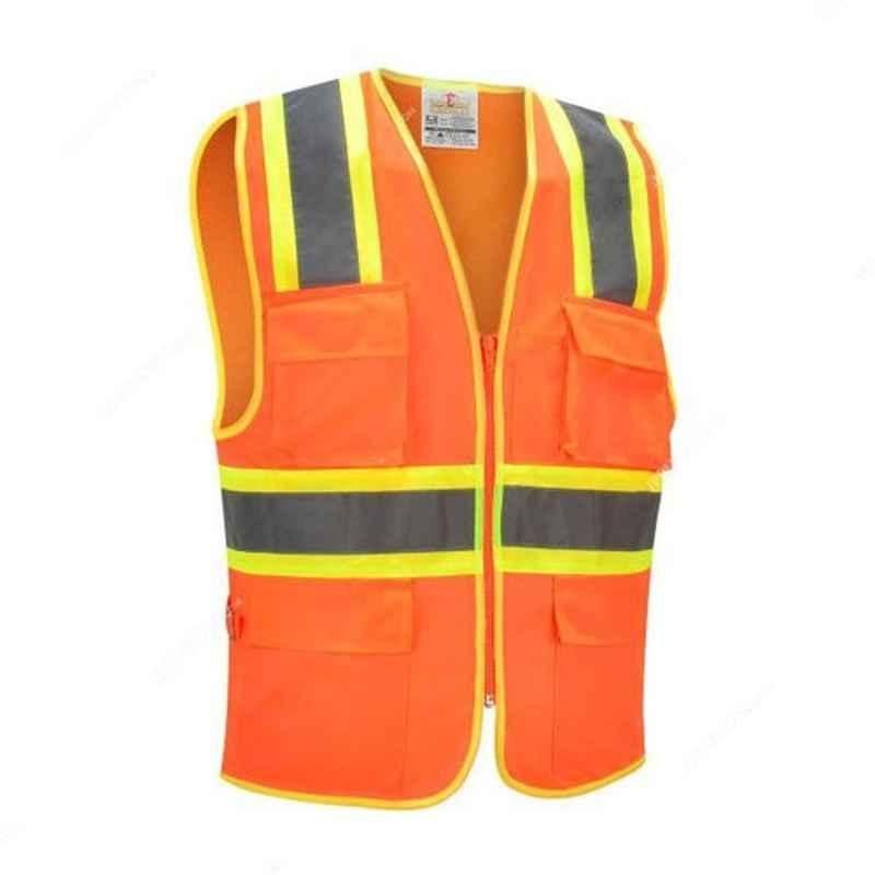 Empiral Twinkle E108073602 100% Polyester Orange Safety Vest, Size: M