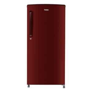 Haier 165 Litre 1 Star Red Mono Finish Direct Cool Single Door Refrigerator, HRD-1861BBR-N