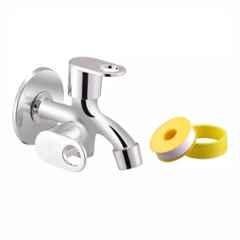 Fastgear Prime Stainless Steel Silver Chrome Finish Bathroom Faucet Set, FG2772