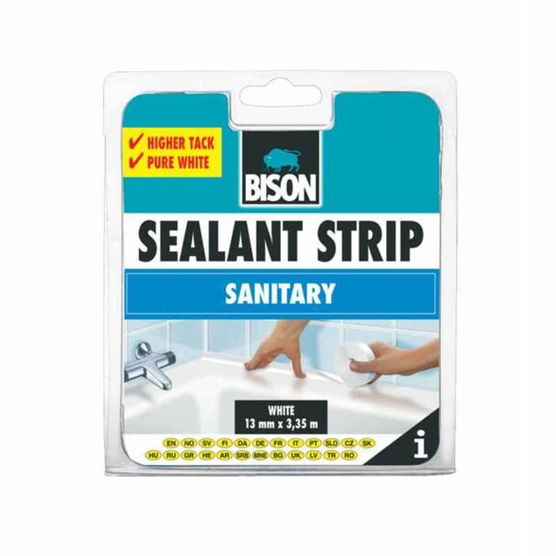 Bison Sealant Strip, 6302090, 3.35 mx13 mm, White