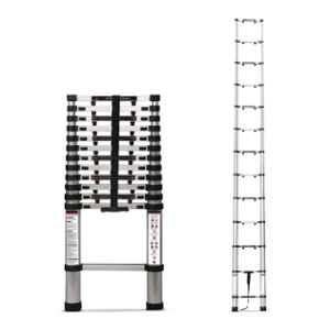 Corvids 13 Step 16.5ft Aluminium Foldable Telescopic Ladder, CALT-FP50