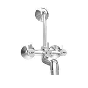 ZAP Elixir Brass Silver Chrome Finish 2 in 1 Wall Mixer