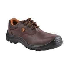 Hillson MF-01 Leather Low Ankle Composite Toe Brown Work Safety Shoes, Size: 8