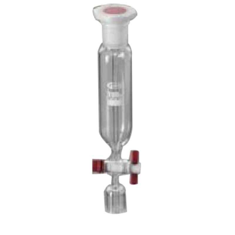 Glassco 500ml Boro 3.3 Glass Pressure Equalizing Cylindrical Funnel, 169.202.05A