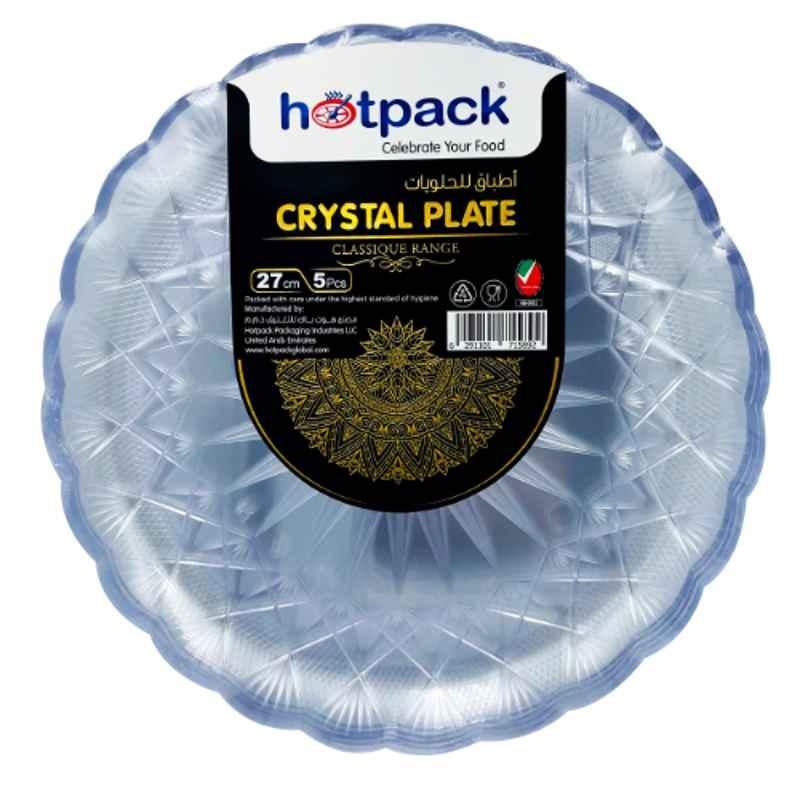 Hotpack 5Pcs 27cm Crystal Plate Set, HSMCP27