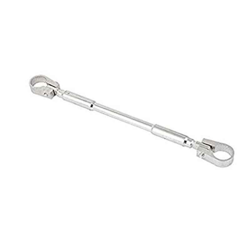 AOW Handlebar Cross Bar Steering Wheel Strength Lever Bar (Silver) for Bullet 350 Twin Spark