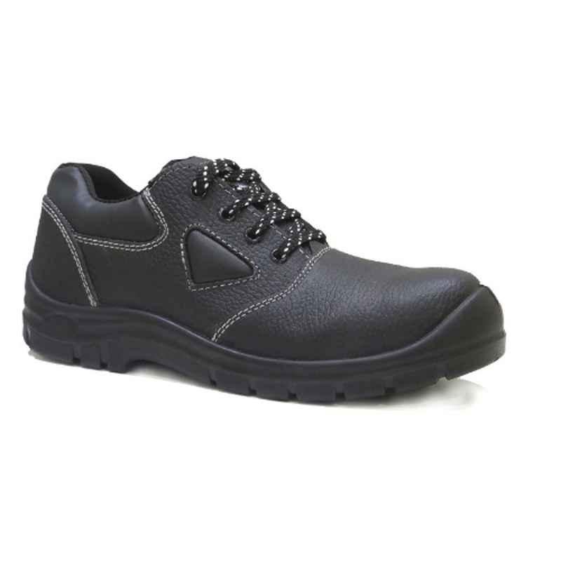 Vaultex EJV Leather Black Safety Shoes, Size: 46