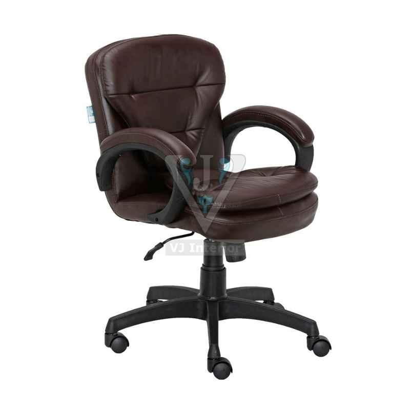VJ Interior 18 inch Brown Low Back Crepe Executive Chair, VJ-1067