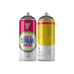 Magic Paints 2 Pcs 400ml Pure White Metallic Acrylic Spray Paint Set for Metal, Wood, Walls & Automotive
