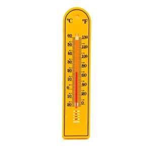 Thermocare 19.2cm Mercury Wall Mounting Analog Yellow Room Temperature Thermometer