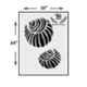 Kayra Decor 16x24 inch PVC Reusable DIY Wall Stencil Painting, KHSNT096