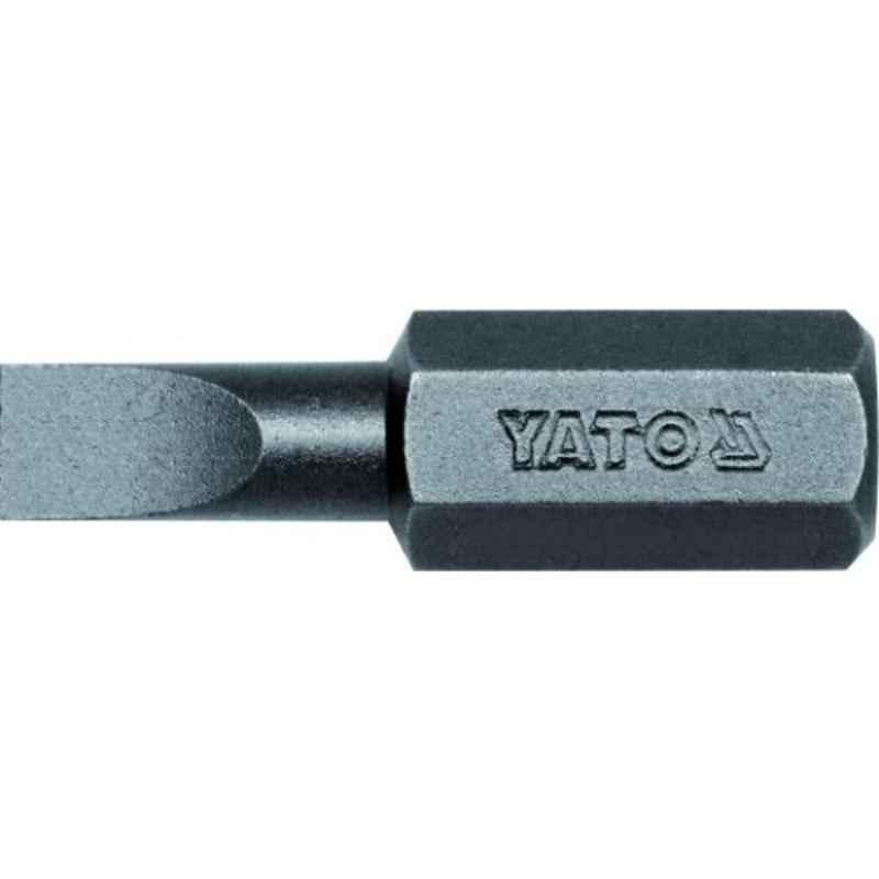 Yato 50 Pcs 8x30mm AISI S2 Slotted Impact Screwdriver Bit Box, YT-7893