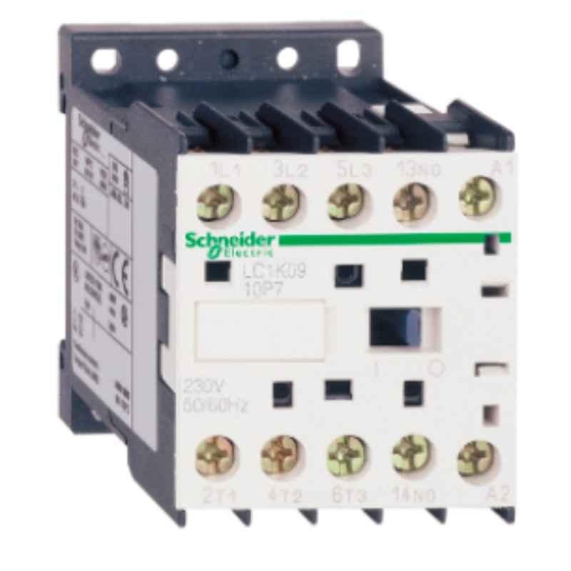 Schneider TeSysK 9A 3 Pole Contactor, LC1K0901F7