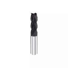 Hittco H1F2S/H1F4S 4.5mm 2/4 Flute Solid Carbide Coated General Purpose Ball Nose End Mill, Overall Length: 51 mm