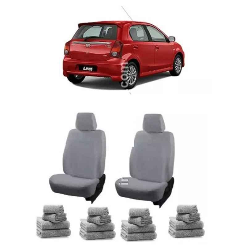 Buy Oscar Grey Aut-Sn-4433 Towel Pcs\\Set Toyota Etios Car Seat