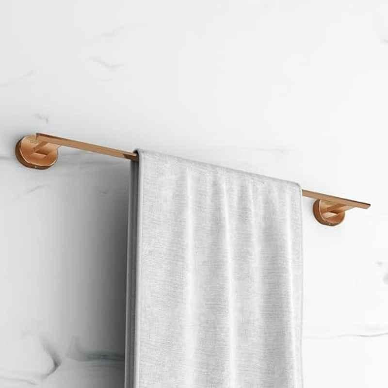 Plantex Stainless Steel 24 inch Towel Rod for Bathroom/Towel Holder in Bathroom/Towel Holder/Bathroom Accessories PVD Rose Gold Finish Onix