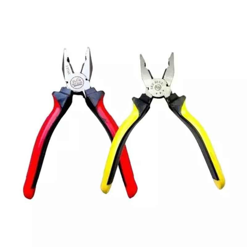 Sky Blue 8 inch Stainless Steel Lineman Plier, SBE401 (Pack of 2)