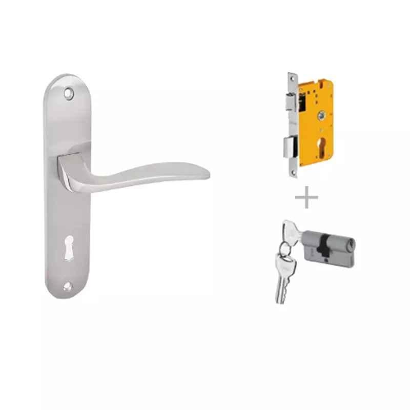 Dorset Skew HL SKE SC 175mm Zinc SC Finish Lock Set with Both 60mm Side Key Cylinder