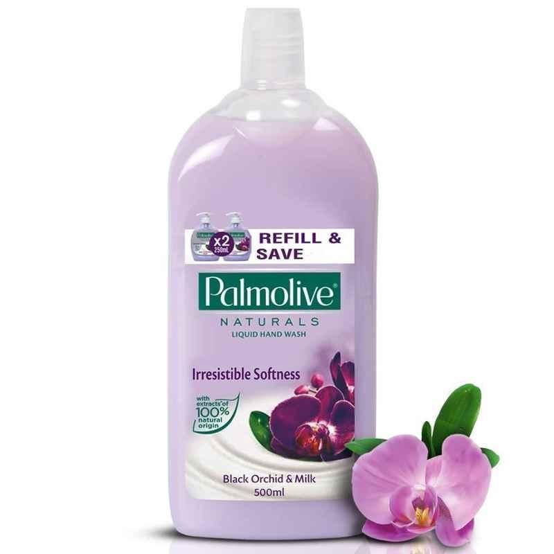 Palmolive 500ml Black Orchid & Milk Naturals Liquid Hand Wash (Pack of 2)