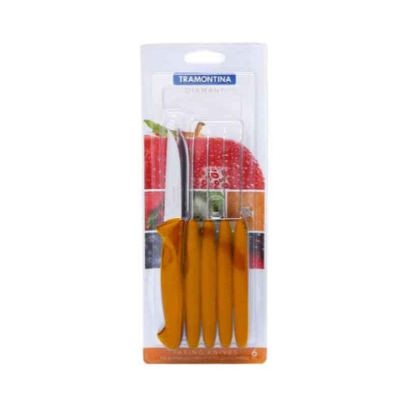 Tramontina 6Pcs Stainless Steel Diamant Paring Knife Set, 7891112180222