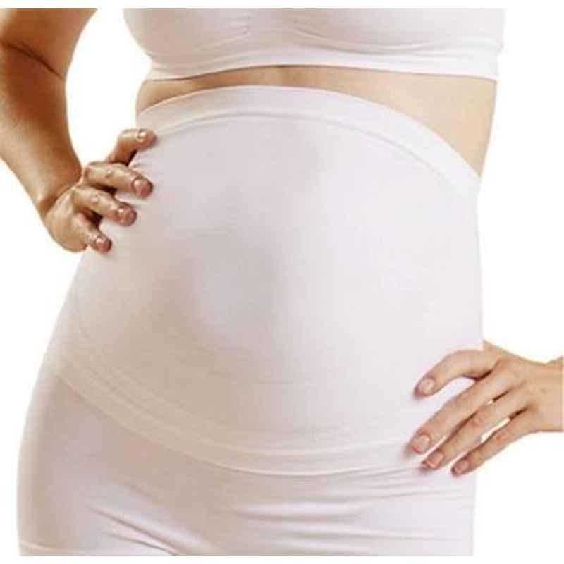 Newmom White Small Seamless Maternity Support Belt, 0801-002