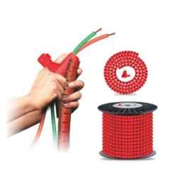 Noveau Safe-T-1ST 10mm 10m Virgin HDPE Red Cable Zipper, NSFZ10RD0010