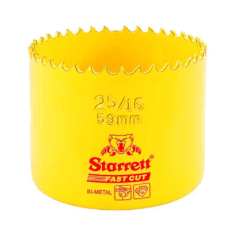 Starrett Fast Cut 59mm Yellow Bi Metal Hole Saw, FCH0256-G